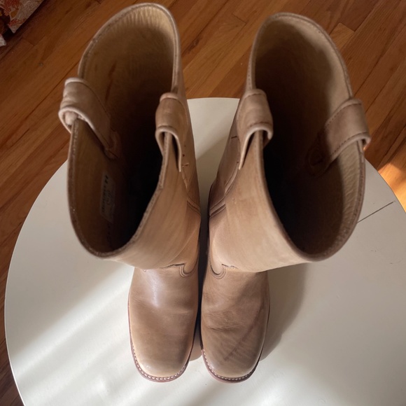 Vintage 70s Frye Campus Banana Leather Boot Look Alike - Picture 6 of 6